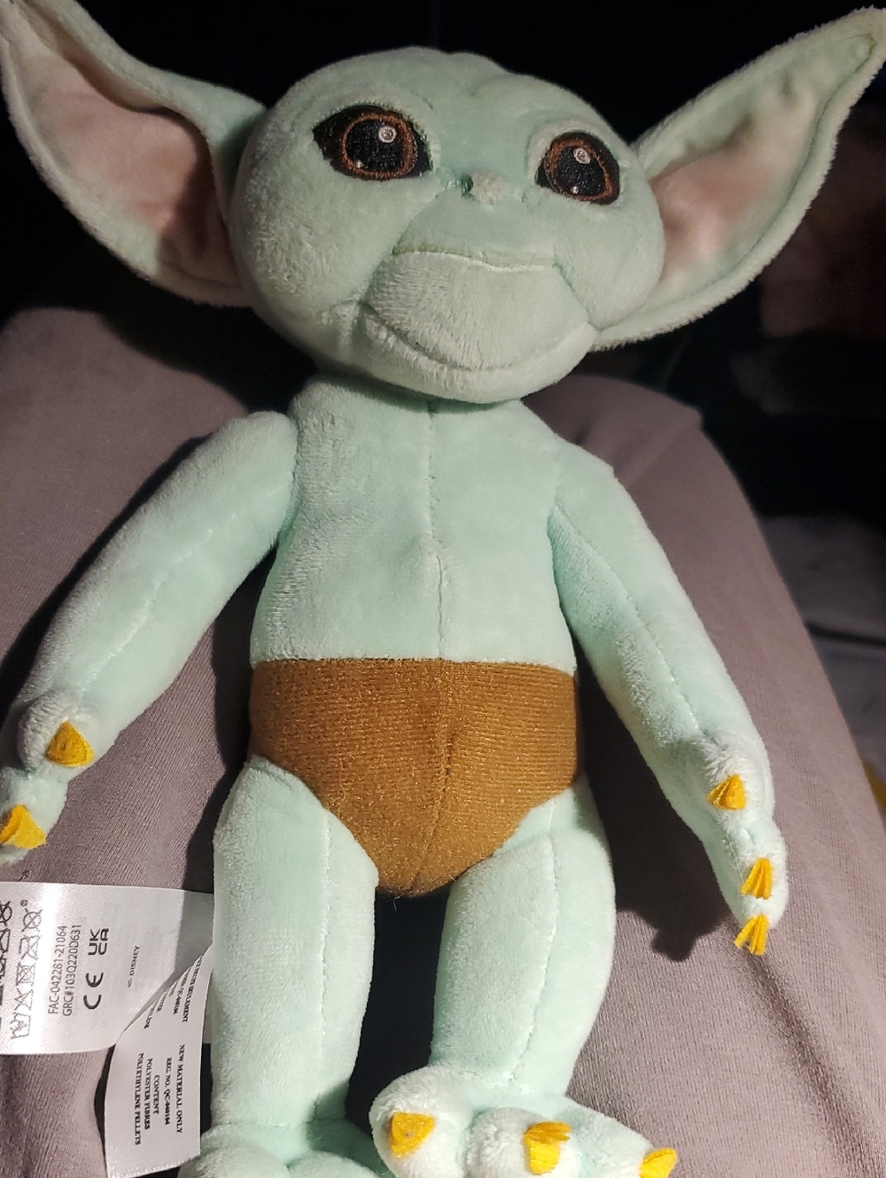 Disney Star Wars Mint Green Alien Plush with Brown Shorts